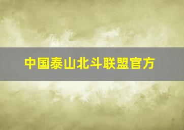 中国泰山北斗联盟官方