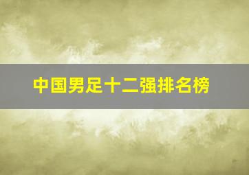 中国男足十二强排名榜