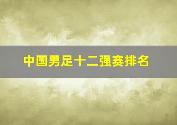 中国男足十二强赛排名