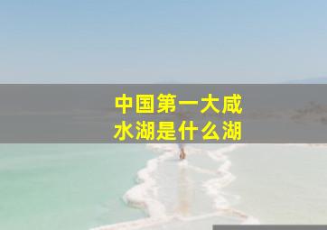 中国第一大咸水湖是什么湖