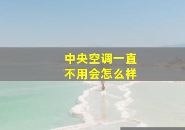 中央空调一直不用会怎么样