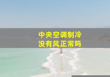 中央空调制冷没有风正常吗