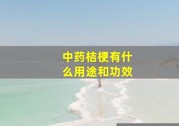 中药桔梗有什么用途和功效