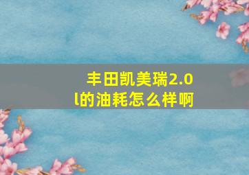 丰田凯美瑞2.0l的油耗怎么样啊