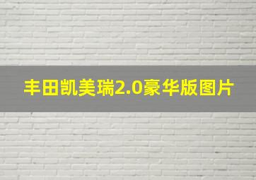 丰田凯美瑞2.0豪华版图片