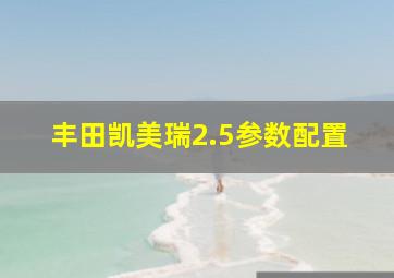 丰田凯美瑞2.5参数配置