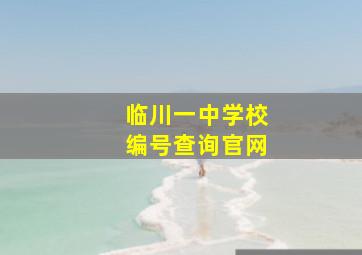 临川一中学校编号查询官网