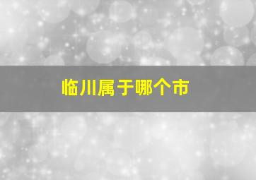 临川属于哪个市