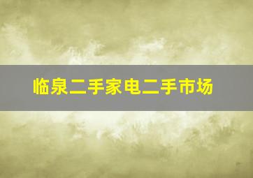 临泉二手家电二手市场