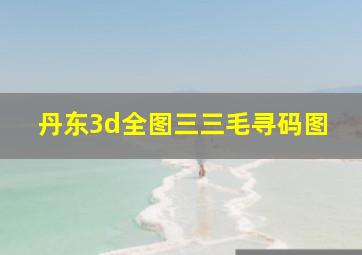 丹东3d全图三三毛寻码图