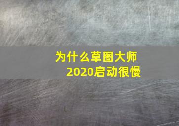 为什么草图大师2020启动很慢