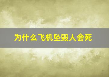 为什么飞机坠毁人会死