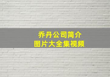 乔丹公司简介图片大全集视频