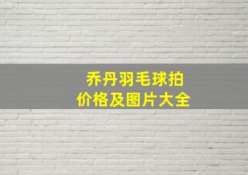 乔丹羽毛球拍价格及图片大全