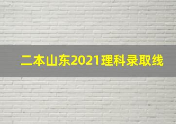 二本山东2021理科录取线