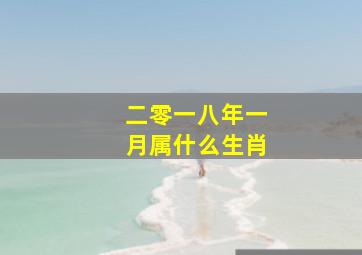 二零一八年一月属什么生肖