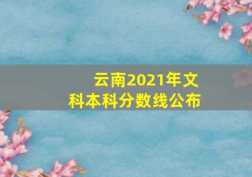 云南2021年文科本科分数线公布