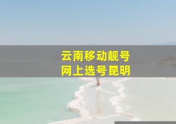 云南移动靓号网上选号昆明