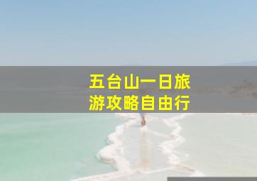 五台山一日旅游攻略自由行