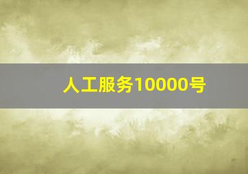 人工服务10000号