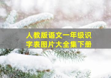 人教版语文一年级识字表图片大全集下册