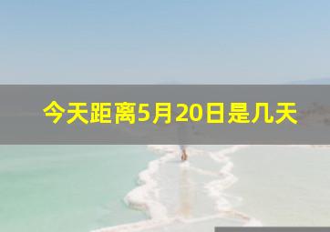 今天距离5月20日是几天