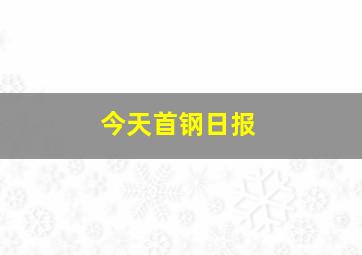 今天首钢日报