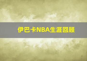 伊巴卡NBA生涯回顾