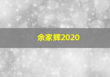 余家辉2020