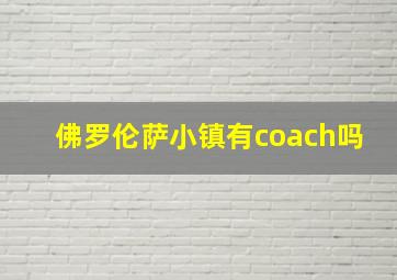 佛罗伦萨小镇有coach吗