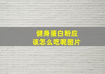 健身蛋白粉应该怎么吃呢图片