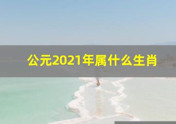 公元2021年属什么生肖