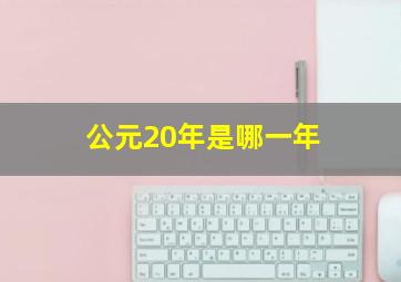 公元20年是哪一年