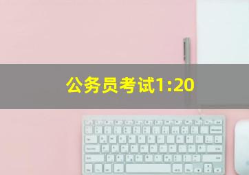 公务员考试1:20