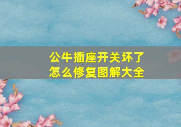 公牛插座开关坏了怎么修复图解大全