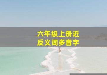 六年级上册近反义词多音字