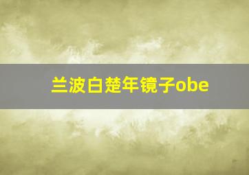 兰波白楚年镜子obe