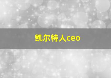 凯尔特人ceo