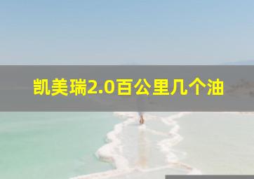 凯美瑞2.0百公里几个油