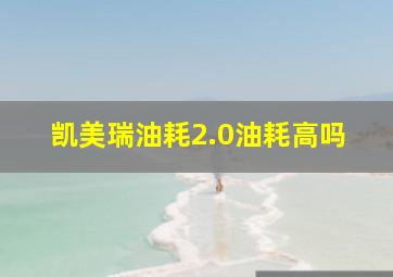 凯美瑞油耗2.0油耗高吗