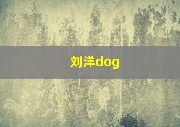 刘洋dog