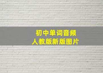 初中单词音频人教版新版图片