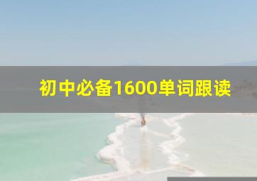 初中必备1600单词跟读