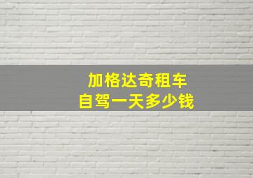 加格达奇租车自驾一天多少钱