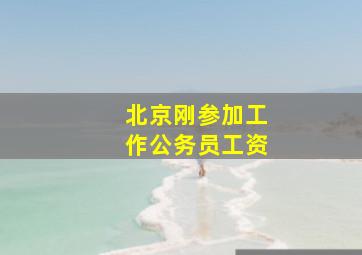 北京刚参加工作公务员工资