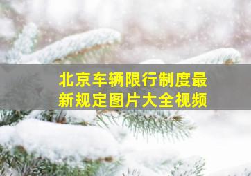 北京车辆限行制度最新规定图片大全视频