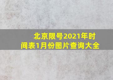 北京限号2021年时间表1月份图片查询大全