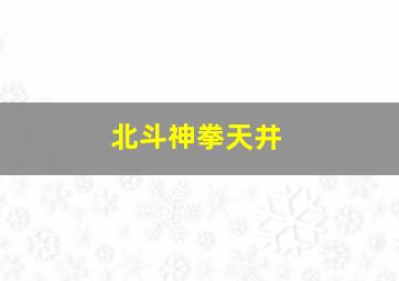 北斗神拳天井