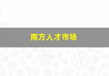 南方人才市场