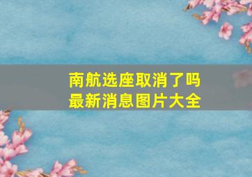 南航选座取消了吗最新消息图片大全